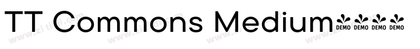 TT Commons Medium字体转换